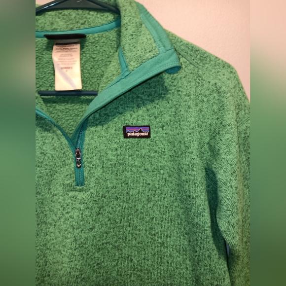Patagonia 1/4 Zip "Better Sweater" in Beryl Green size SMALL - Picture 2 of 7